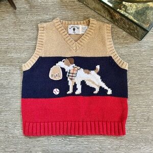 Vintage Kitestrings Dog Sweater Vest
